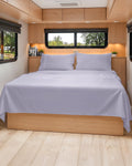 RV Short Queen Sheet Set - Soft, Breathable & Cooling 4-Piece Bedding | Fits 8” to 12” Mattresses - Light Lavender