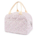 Dark Swan Cotton Quilted Insulated Lunch Bag, Cute Quilted Floral Tote Bags Reusable Lunch Box Coquette Aesthetic Large Capacity Insulated Cooler for Women Work Travel Picnic (Pink)