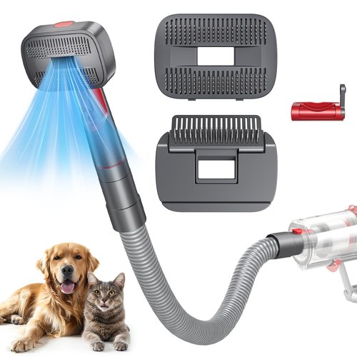 Pet Dog Grooming Attachment Kit Compatible with Dyson V7 V8 V10 V11 V12 V15 Vacuums (Not for V6), Dog Deshedding Brush Attachment for Shedding Grooming, Hair Grooming Tools for Dog and Cat, 6 Pack