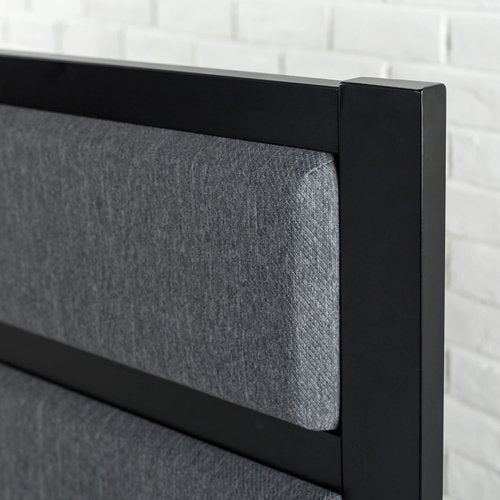 Zinus Modern Studio Upholstered Metal Headboard, Full