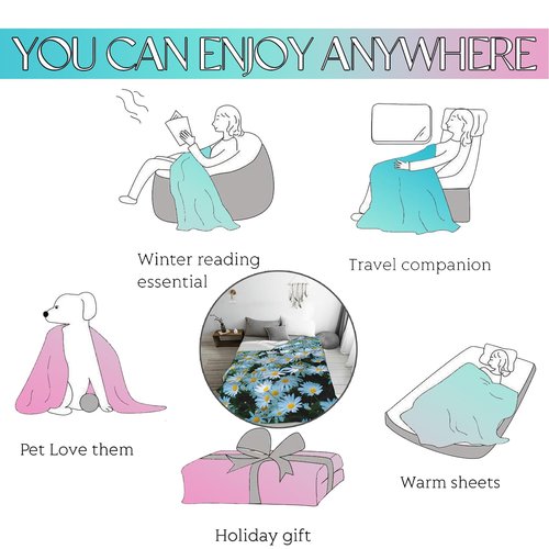 Plistiz Dinosaur Pattern Throw Blanket 50"x60", Adventure Lover Blankets for Living Room Decor, Soft Flannel Polyester Dinosaur Gifts for Boys Kids