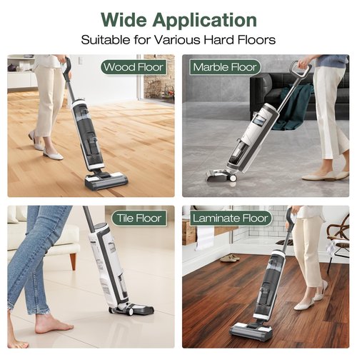 2+4 Pack iFloor 3/ S3 Brush Roller and HEPA Filter Set Compatible with Tineco iFloor 3/ Floor One S3 Cordless Vacuum Cleaner, 2 Pack Brush Rollers + 4 Pack Vacuum HEPA Filters