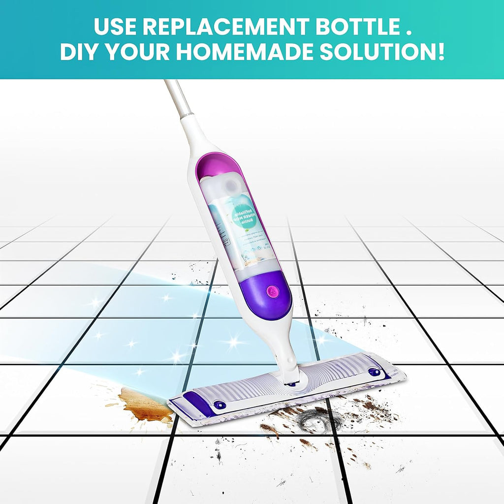 Skiennix Refillable Bottle for Swiffer® Power Mop™ - 720ML Leak-Resistant Container for Any Cleaner