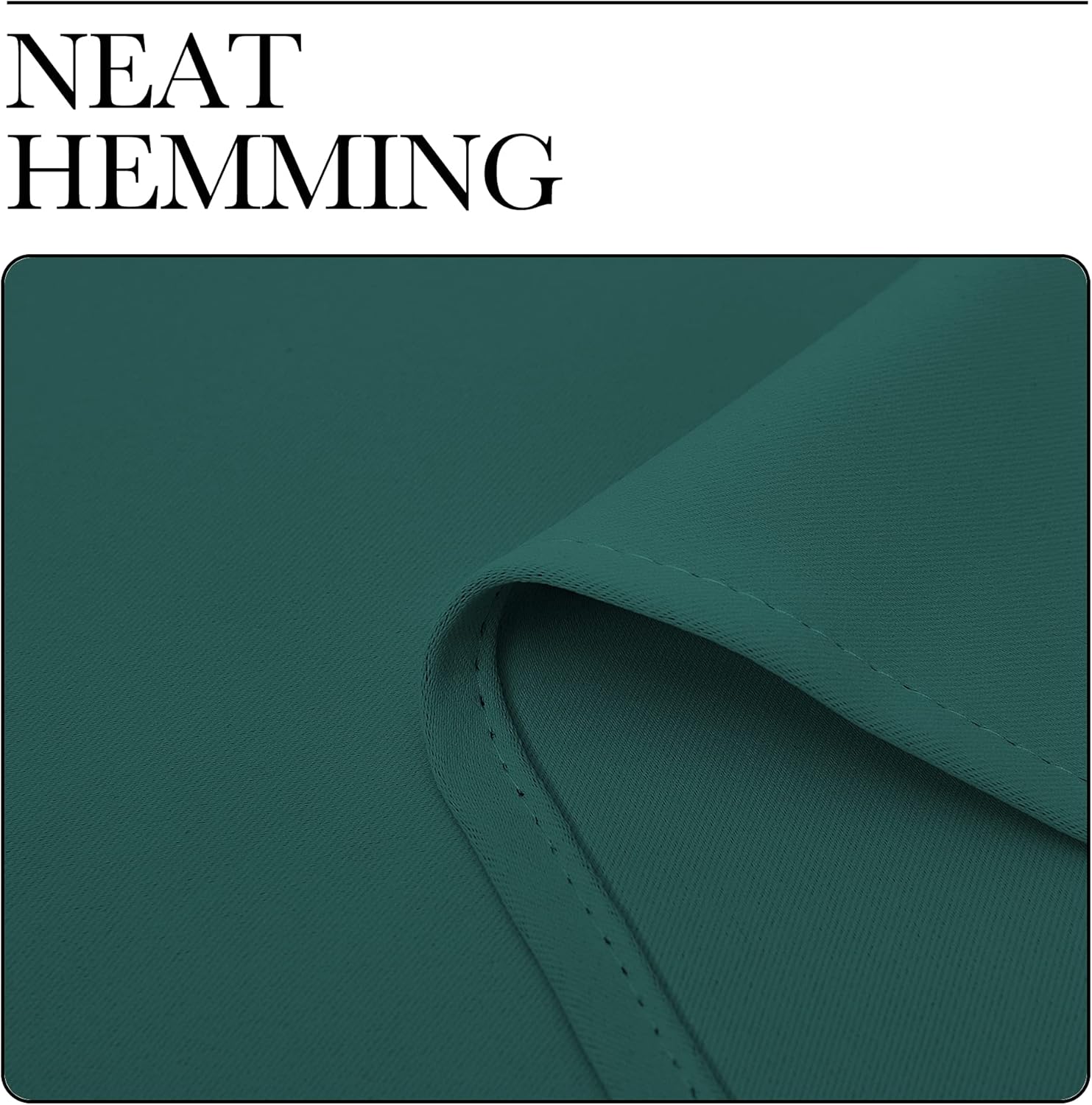 NICETOWN Thermal Insulated Blackout Curtains - Solid Grommet Panels for Dining Room | Hunter Green, 42x63-Inch (1 Pair)