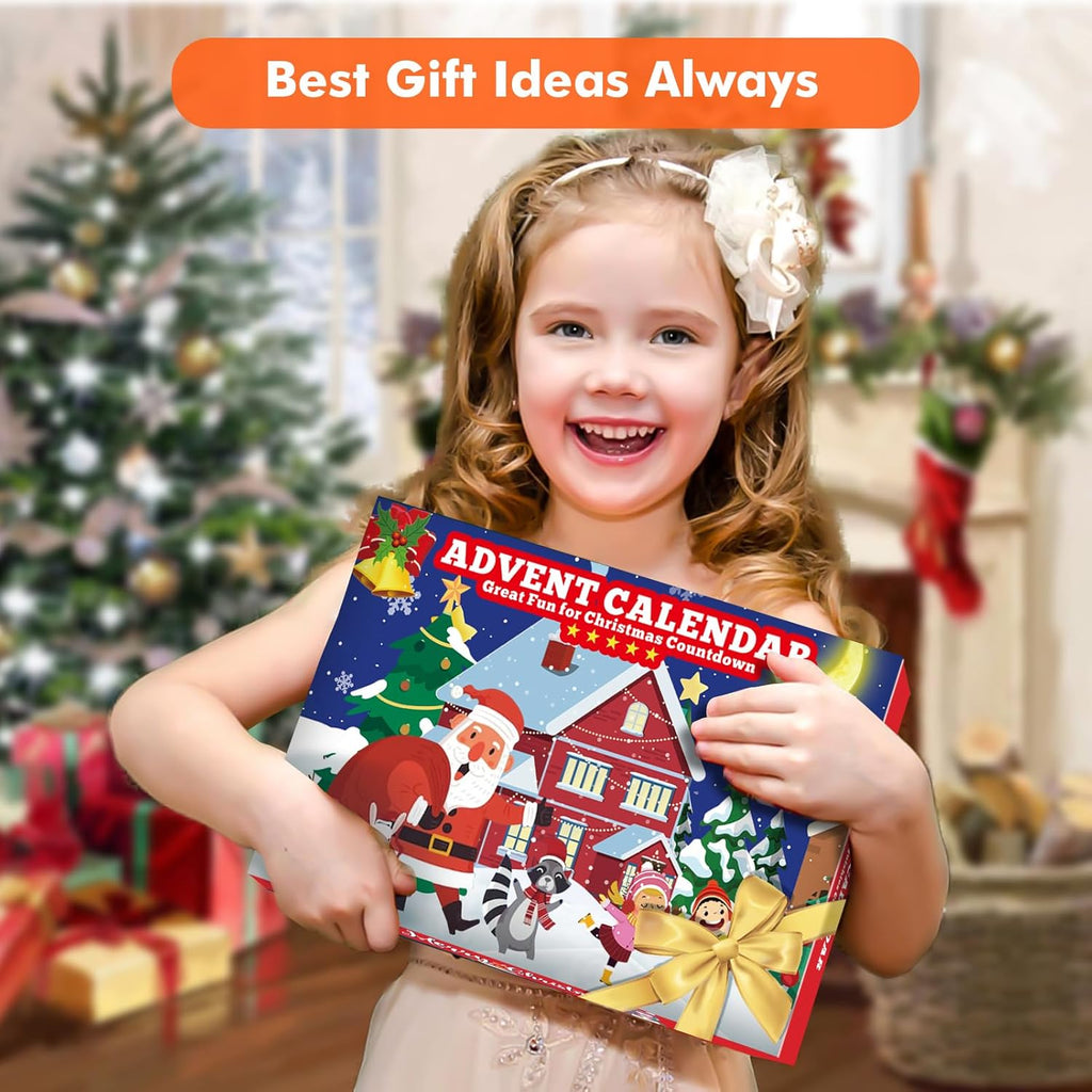 Skiennix Christmas Squishies Advent Calendar 2025 | 24 Cute Mochi Toys for Holiday Countdown