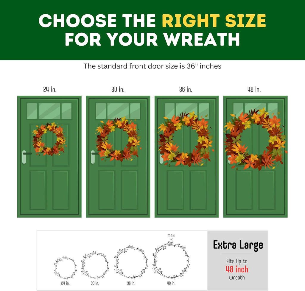 ProPik Christmas Wreath Storage Bag - Waterproof Clear PVC Container | 2-Pack for 48-Inch Wreaths