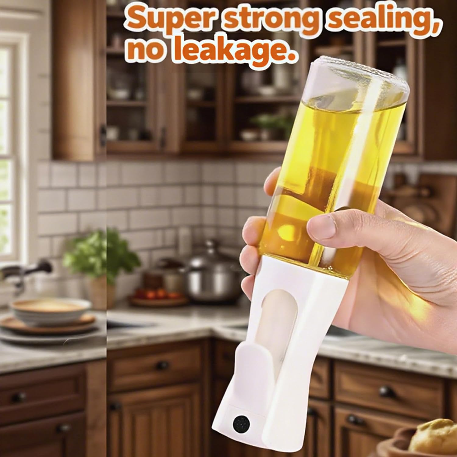 Olive Oil Sprayer - 220ml Glass Dispenser for Cooking | Food-Grade Premium Spray Bottle with Portion Control