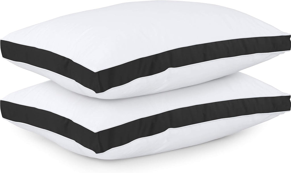 Utopia Bedding Queen Size Bed Pillows - Soft & Fluffy Down Alternative | Set of 2, Cooling Gusseted Design