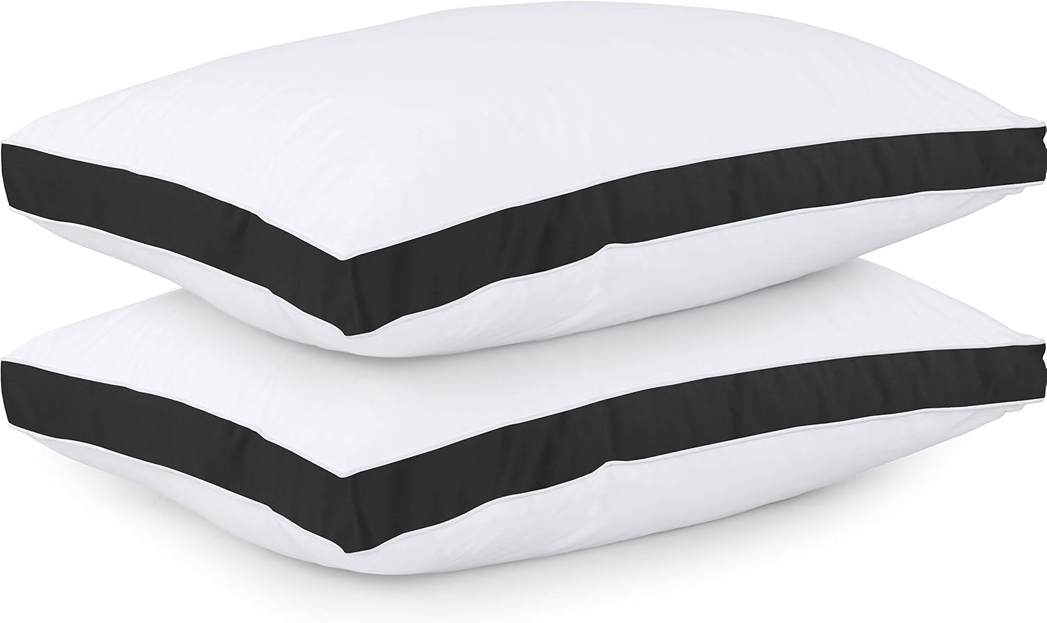 Utopia Bedding Queen Size Bed Pillows - Soft & Fluffy Down Alternative | Set of 2, Cooling Gusseted Design