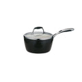 Tramontina Ceramica Deluxe 3-Quart Sauce Pan with Glass Lid, Ceramic Non Stick Saucepan, Oven-Safe, Metallic Black
