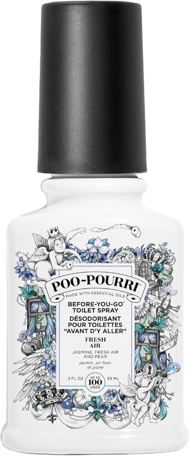 Poo-Pourri Before-You-Go Toilet Spray - Fresh Air with Jasmine & Mint, 2 Fl Oz