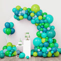 RUBFAC Green Balloon Garland Arch Kit - 138pcs Latex Balloons in Various Sizes for Birthday, Graduation, Baby Shower & Wedding Decor