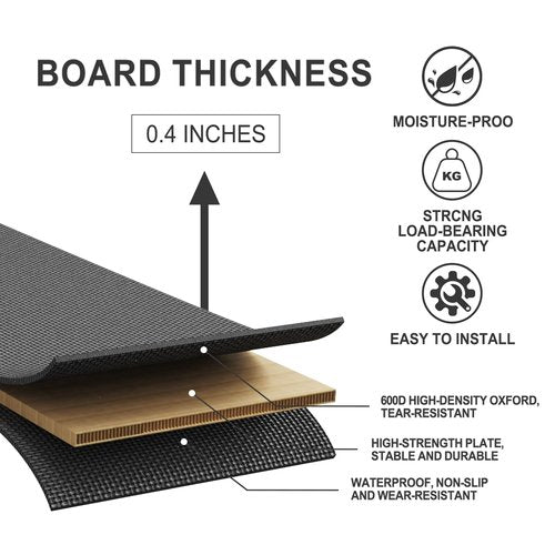 Imperius Folding Spring Box,Bunkie Board,10MM, Bed Support Flat Noodles, King Size 76x80'' ﻿ ﻿Light and Thin, Breathable, Noise Minimizing,Moisture Resistant Bunkieboards