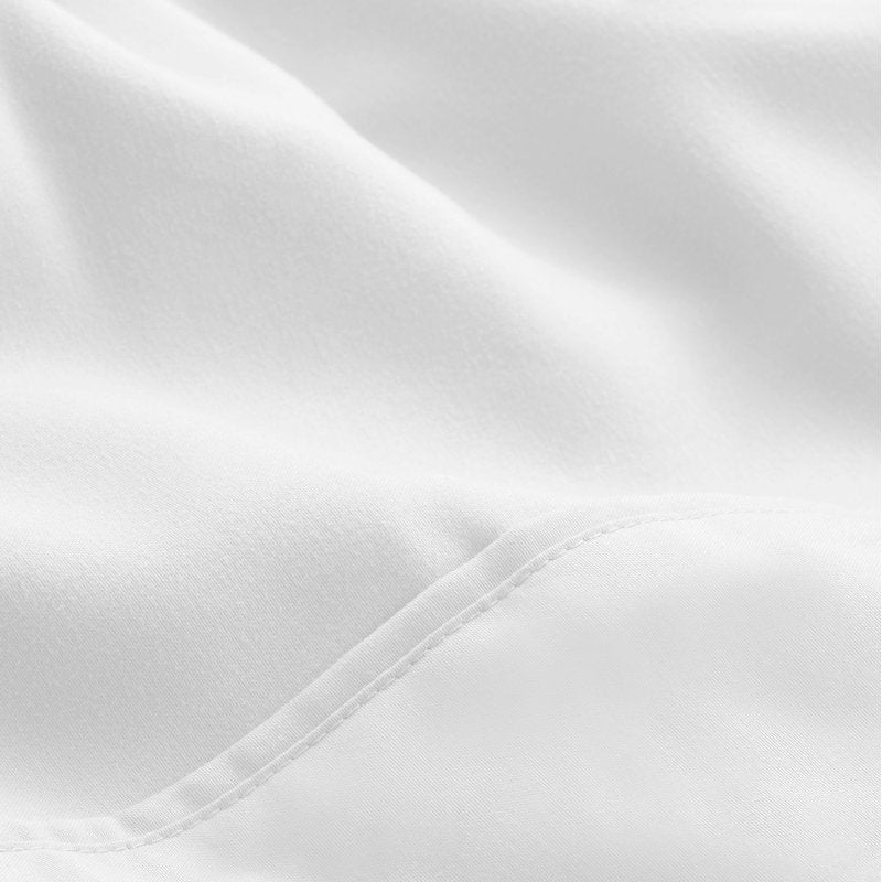 King Bed in a Bag - White Microfiber 7-Piece Bedding Set with Comforter and Sheets - Bare Home