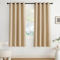 NICETOWN Blackout Curtains - Grommet 2 Panels, 72 Inches Long in Biscotti Beige for Ultimate Light Control