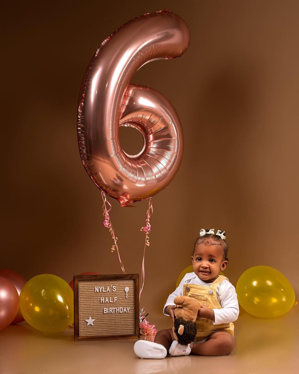 Rose Gold Number 60 Balloon - 40 Inch 60th Birthday Decoration for Men & Women | Elegant Party Supplies