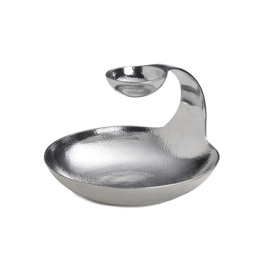 Towle Hammersmith Gooseneck Chip and Dip Server, 11-Inch,Silver