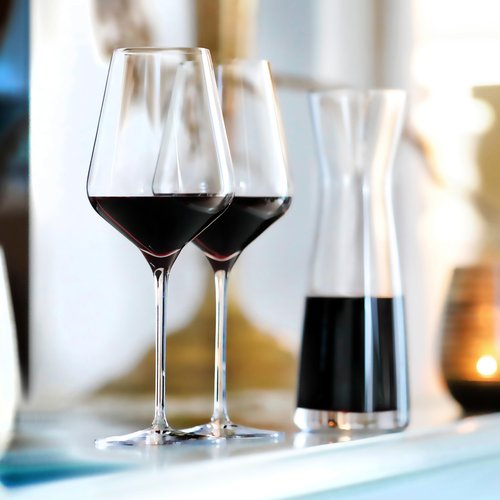 Stölzle Lausitz Red Wine Glasses Quatrophil Set of 4, 19 1/4 oz – Wine Glasses Ideal for Red Wine – Elegant Crystal Glass Goblet for Maximum Aroma – Dishwasher & Shock Resistant