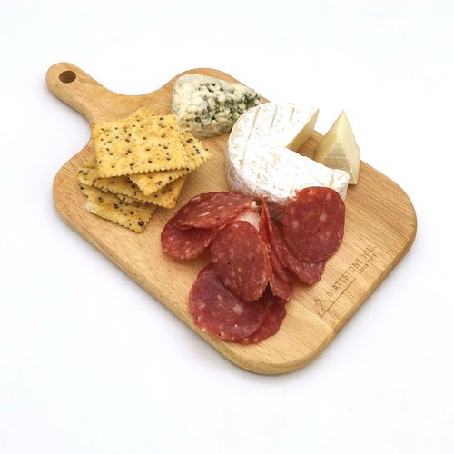 Cutting Board - MATTSTONE HILL Small Cheese Board, Mini Size Charcuterie Board, Serving Board, Wall Décor, Rubber Wood, Natural Texture