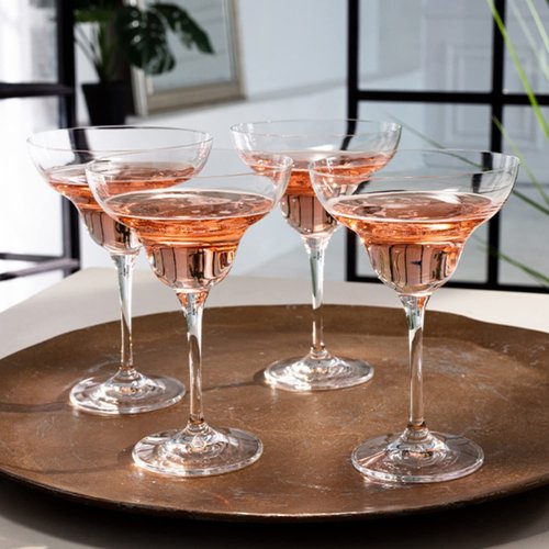 Krosno Cocktail Glasses Set | 6x Margarita Glasses 9.1 oz + 6x Gin Tonic Balloon Water Glasses 16.2 oz | Ideal for Home, Restaurant, Events & Parties | Dishwasher Safe