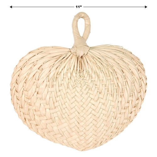 Beistle 4 Piece Raffia Fans, Natural