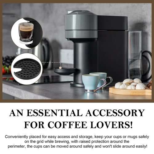 MS-624913 Grid for Coffee Maker Fit for Krups Nespresso Vertuo Next and Nexpresso Vertuo Next Grinder Models, Drip Tray Grid Cup Mug Rest for Nespresso Espresso Machine Replacement Parts, 2 Pack