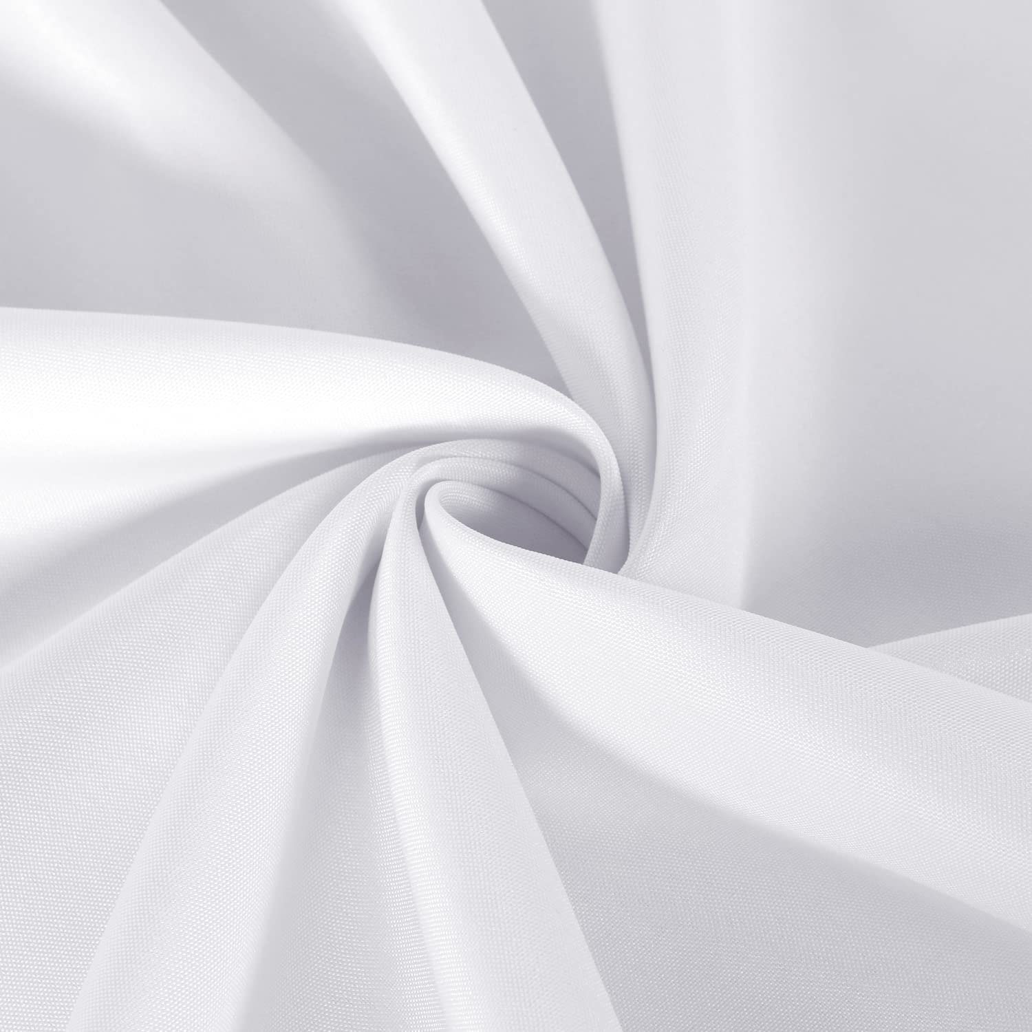 sancua 2 Pack Round Tablecloth 70 Inch White, Stain and Wrinkle Resistant Table Cloth - Washable Polyester Table Cover for Dining Tables, Buffet Parties and Camping