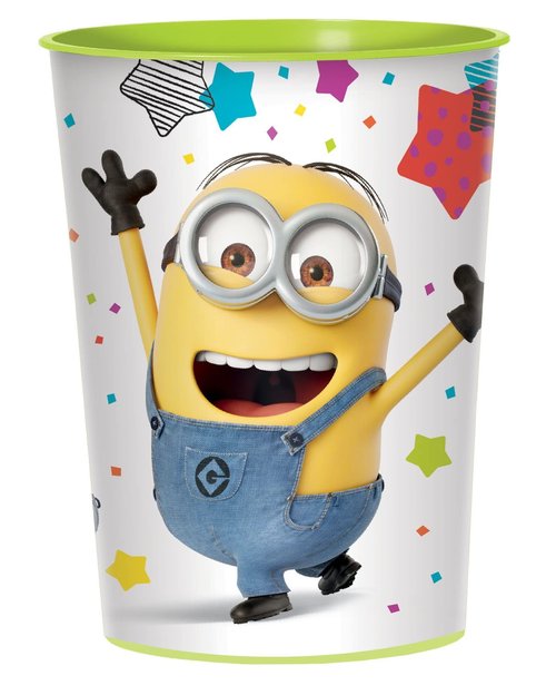Amscan Despicable Me Birthday Party Supplies Bundle includes 12 Plastic Reusable Cups