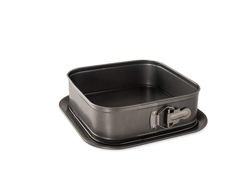 Nordic Ware Square Springform 2 Piece Nonstick Baking Pan, 14 Cup Capacity, Cheesecake Baking Mold with Removable Bottom