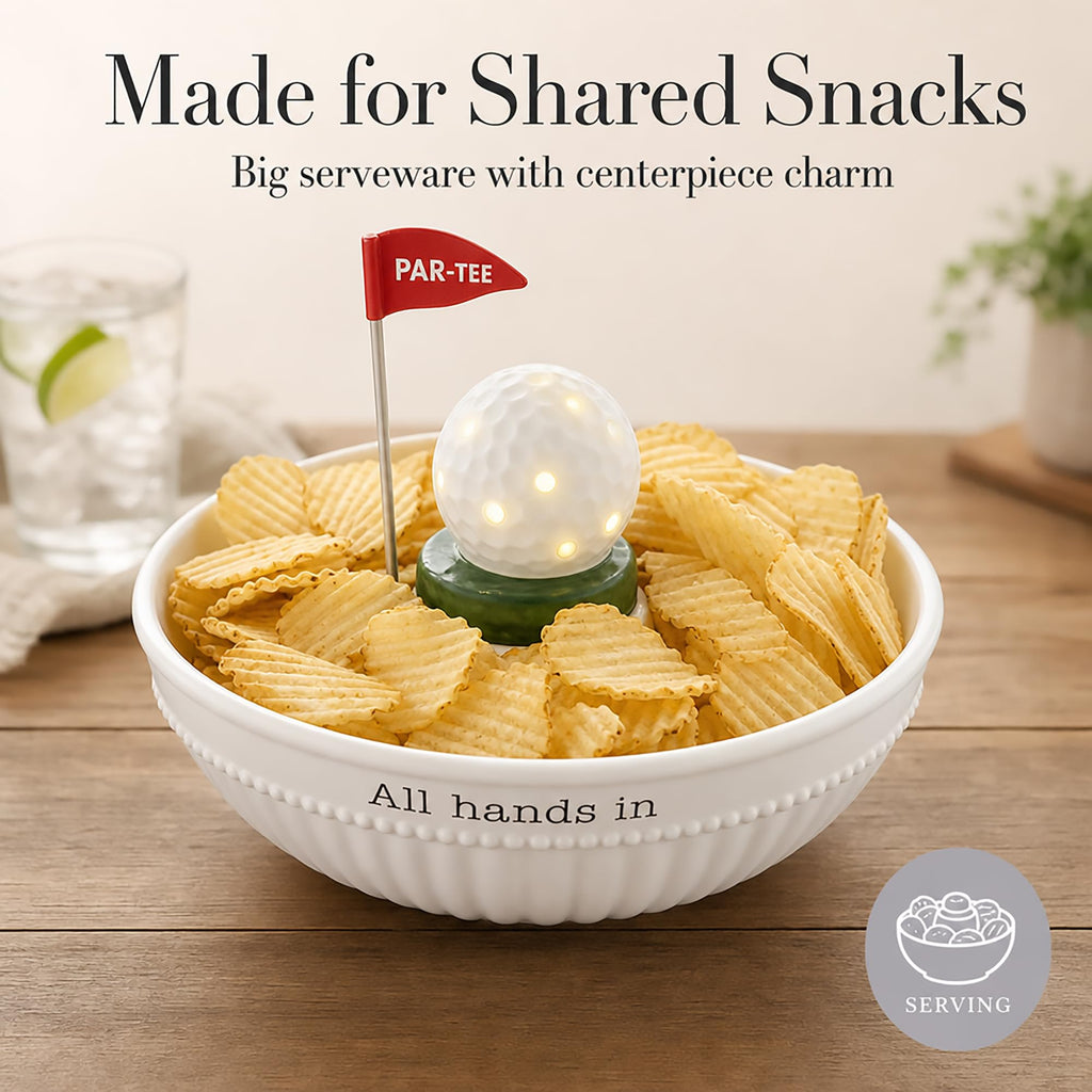 Mud Pie Serving Bowl; 4 1/2" x 11" dia
