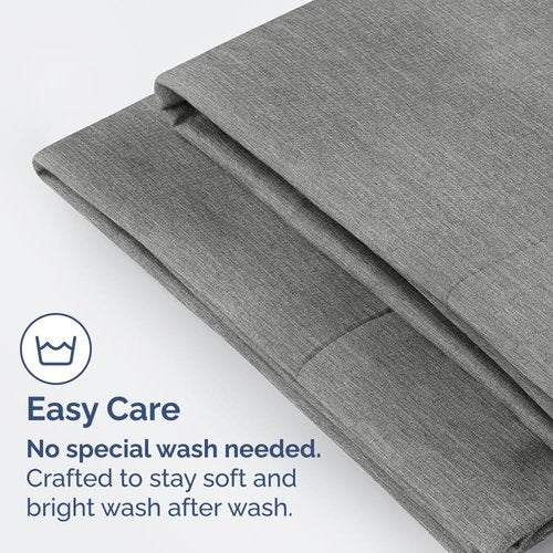 King Pillow Cases by [Brand Name] - Ultra Soft Hotel Quality Covers | Wrinkle-Free & Fade Resistant - 2 Piece Set in Heathered Grey