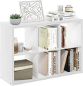 Furinno 6-Cube Bookshelf - Extra Thick Frame & Reversible Design | 14.6" x 44" x 30", White