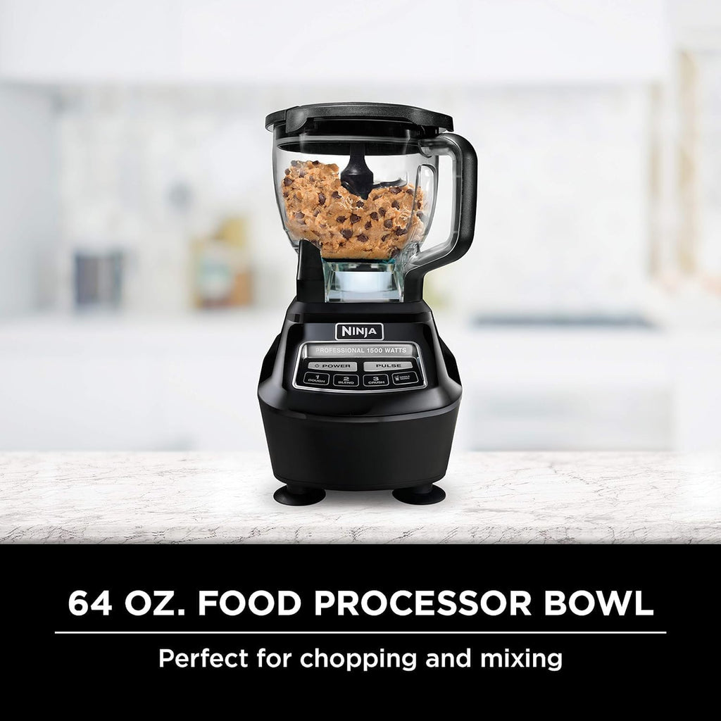 Ninja Mega Kitchen System - Powerful Blender & Food Processor with Nutri Ninja Cups - Renewed