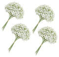 120PC Baby Breath Artificial Flowers - Babies Breath Flowers Artificial Bulk Faux Flowers Bouquet White Flores Real Touch Fake Flowers Arrangements Wedding Centerpieces Tables Decorations