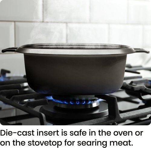 Chefman 6-Quart Slow Cooker - Electric Countertop Cooking with Removable Insert | Nonstick & Dishwasher-Safe