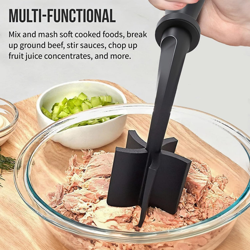 Skiennix Meat Chopper - Versatile Ground Beef Masher Tool for Easy Food Preparation | Durable Plastic Design