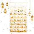 AhfuLife Ramadan Advent Calendar Decorations for Filling, Reusable Fabric Hanging 2026 Ramadan Mubarak Countdown Calendar with 30 Pockets for Eid Mubarak Party Ramadan Gift Home Wall Door
