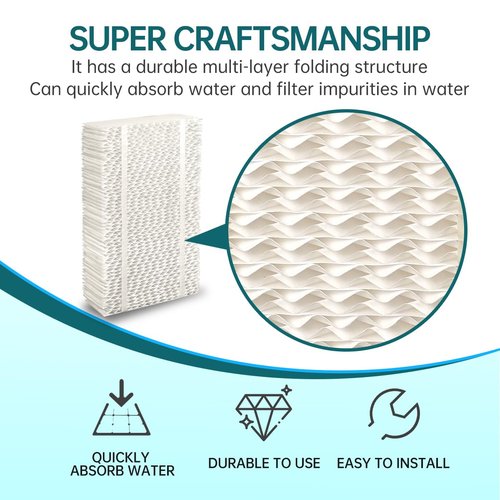 HDC311 Replacement Wicking Humidifier Filter Compatible with AIRCARE Essick EA1201 EA1208 Air HDC311 Super Wick Filter 3 Packs