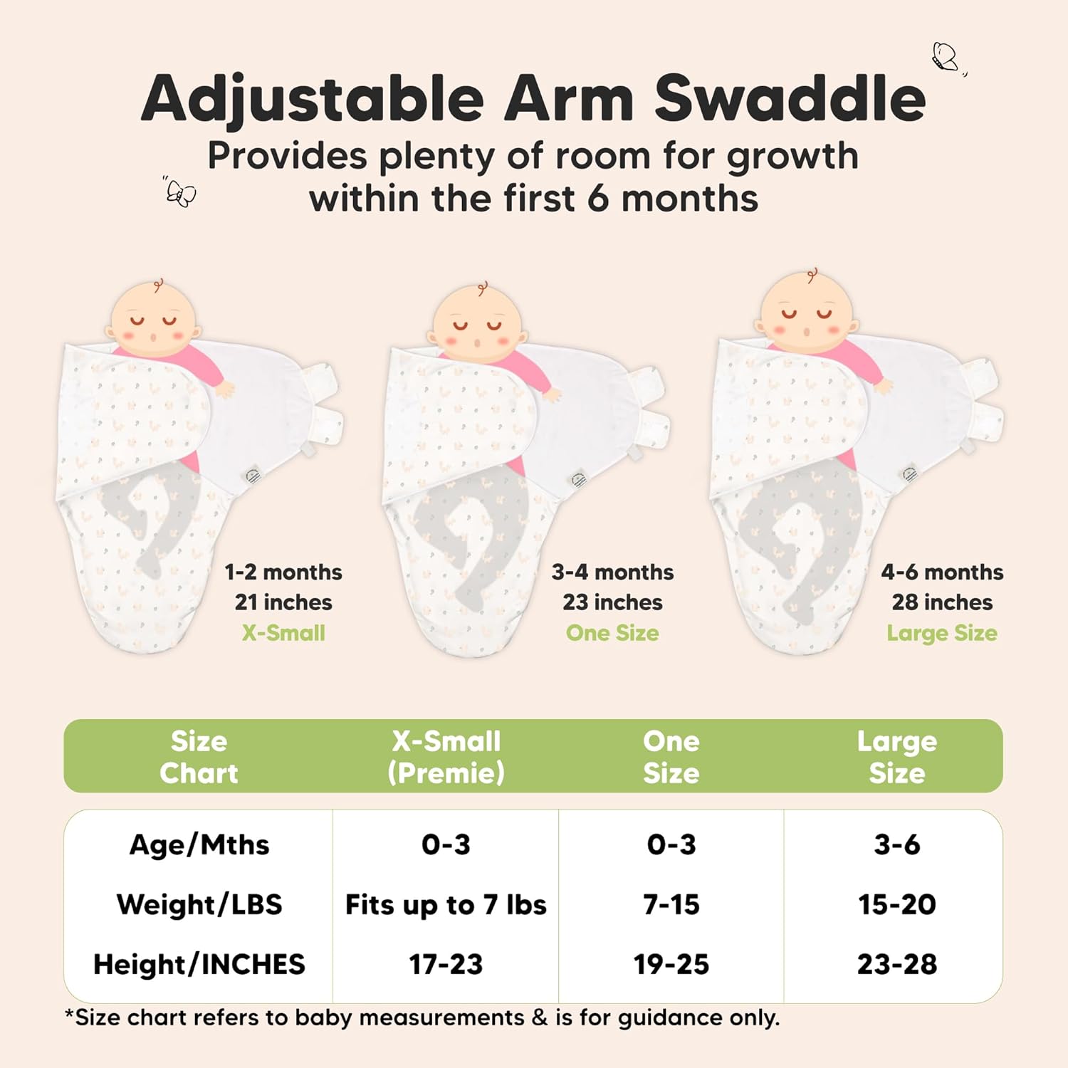 Organic Baby Swaddle Sleep Sacks by 3-Pack | Soft & Snug for Newborns 0-3 Months - Dino Ridge