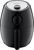 Zenith AirMax Compact Air Fryer - Healthy Cooking with Adjustable Temperature Control, 2.1 Qt, Black