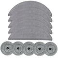 HACOBEST Mop Pads for Roborock Saros 10 Robot Vacuum Cleaner Roborock Saros 10 Mopping Pads Roborock Saros 10 Accessories