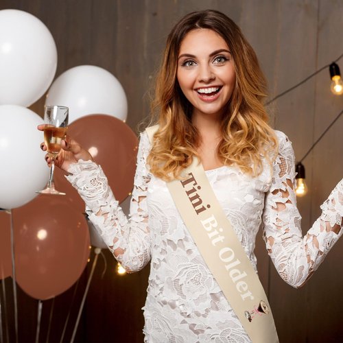 Xinnun Martini Birthday Party Decorations a Tini Bit Older Sash Martini Bar Birthday Espresso Party for Women Girls