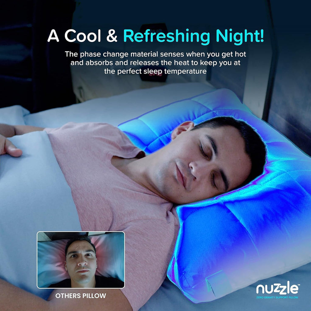 Skiennix Cooling Adjustable Pillows - Luxury Standard Size Set of 2 for Side Sleepers | Soft & Firm Comfort