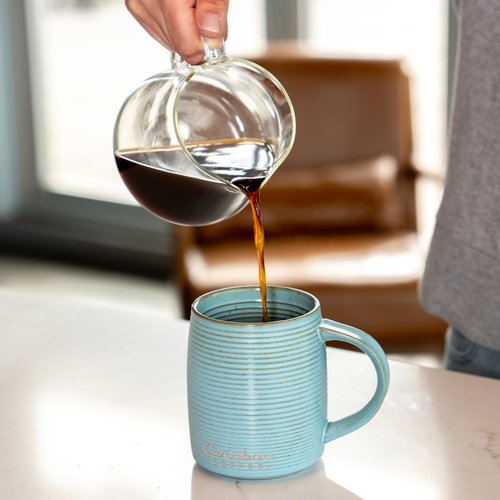 Caribou Coffee, Dark Roast Ground Coffee, 100% Arabica Coffee - Mahogany Blend 72 Ounces (6 Bags of 12 Ounces)