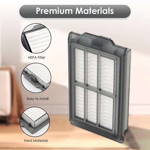 (6 Pack) Plus 405 Combo, Plus 505 Combo Replacement HEPA Filters for iRobot Roomba Plus 505 Combo robot, Plus 405 Combo, Plus 505, Plus 405, Vacuum Filters, Upright Filter, Canister Filter
