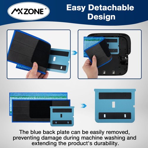 Upgraded M6 Wet Mopping Pads for iRobot Braava Jet M6 Series (6110) (6012) (6112) (6113) Ultimate Robot Mops, New Sticky Design, Detachable, Washable and Reusable M6 Mop Pads for iRobot, 8 Pack