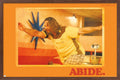 The Big Lebowski - Abide Wall Poster, 34L" x 22.4W", Mahogany Framed Version