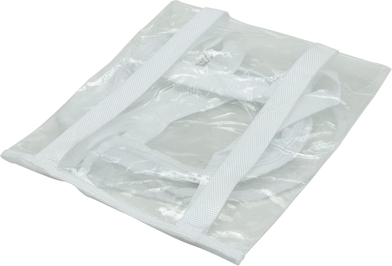 Simplify Clear Gift Wrap Storage Bag - Holds 30" Long Wrapping Paper Rolls | Zipper Closure | Red