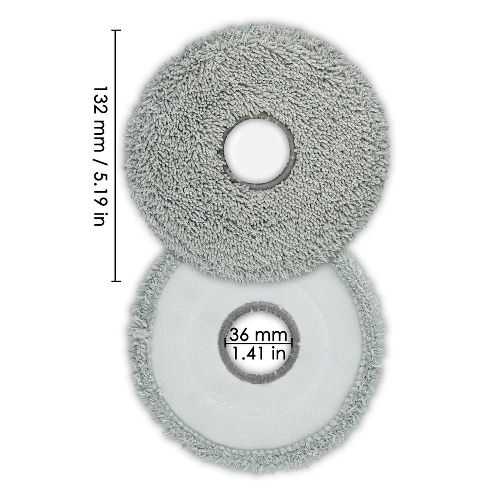 (4 Pack) L40 Ultra Replacement Mop Pads for Dreame X50 Ultra/ X40 Ultra/ X30 Ultra/ L10s Ultra/ L10s Pro Gen 2/ L10s Pro Ultra/ L10s Plus/ Mova P10 Pro Ultra Robot Vacuum, Replacement Mop Cloths
