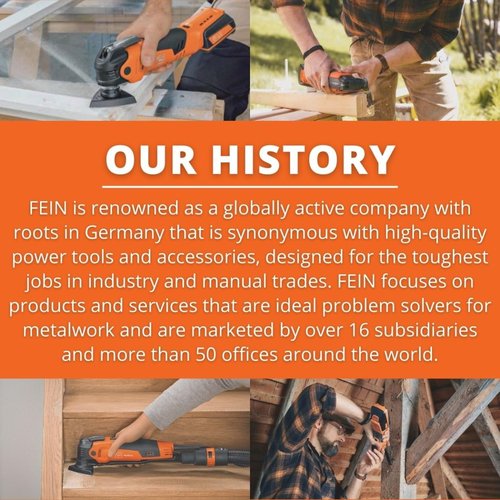 Fein Rotating Dusting Brush for Superior Debris Removal - Efficient Cleaning Attachment for Turbo Wet/Dry Dust Extractors, Natural Bristles, 2-3/4" x 1-3/4" Bristle Edging - 31345076010